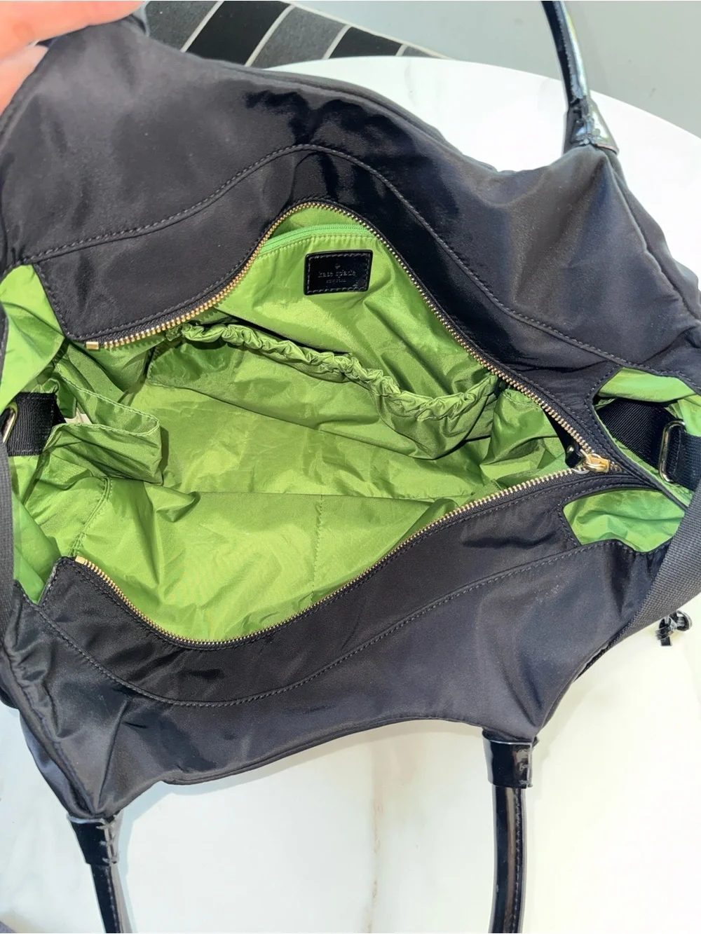 kate spade Black Nylon Tote with Dual Straps